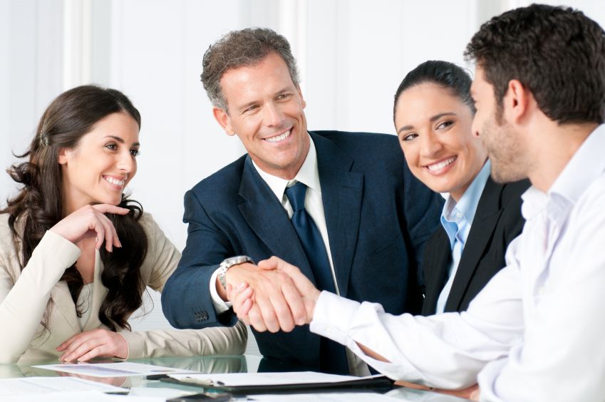 Business consultation image from the archived Catapult Funding website